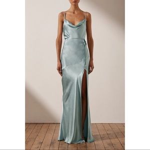 Shona Joy La Lune Bias Cowl Maxi Dress